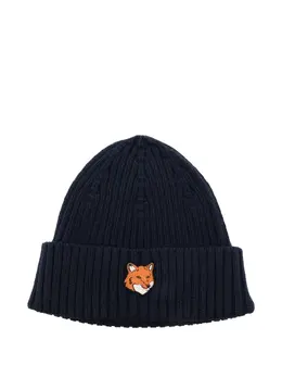 Maison Kitsuné: Синяя шапка 