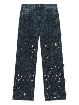 rag & bone: Джинсы с растительным принтом 