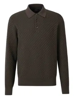 Brioni: Тёмное поло 