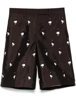 Thom Browne: Коричневые шорты 