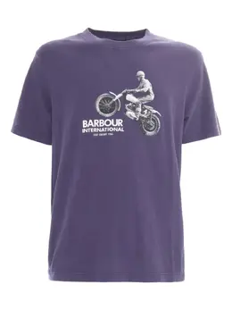 Barbour: Футболка с принтом 