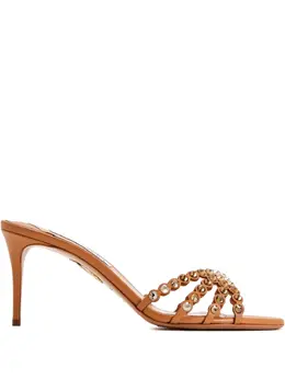 Aquazzura: Коричневые сандалии 