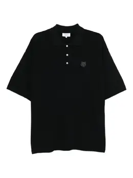 Maison Kitsuné: Чёрное поло 