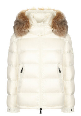 Moncler: Белая куртка 