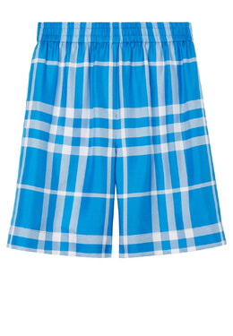 Burberry: Синие шорты 