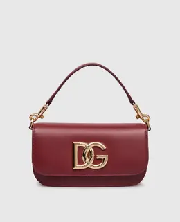 Dolce&Gabbana: Бордовая сумка 