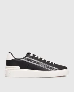 Balmain: Чорні кросівки  B-Court