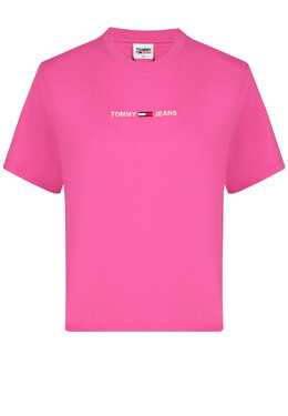 Tommy Hilfiger: Фиолетовая футболка 