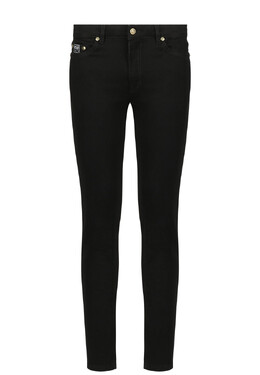 Versace Jeans Couture: Чёрные джинсы 