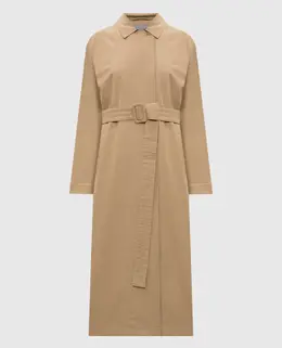 Max Mara: Бежевый плащ 