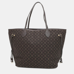Louis Vuitton: Коричневая сумка-шоппер  Neverfull MM