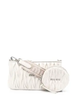 Miu Miu: Белый клатч 