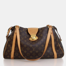 Louis Vuitton: Коричневая сумка 