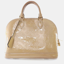 Louis Vuitton: Бежевая сумка 