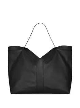 Saint Laurent: Чёрная сумка-шоппер 