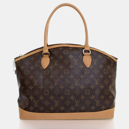 Louis Vuitton: Коричневая сумка  Lockit