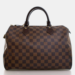 Louis Vuitton: Коричневая сумка  Speedy 30