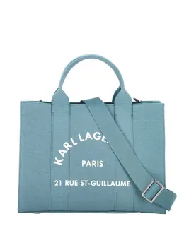 Karl Lagerfeld: Голубая сумка-шоппер  Rue St Guillaume