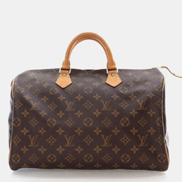 Louis Vuitton: Коричневая сумка  Speedy