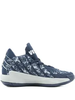 adidas: Синие кроссовки  Dame 7
