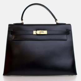 Hermes: Чёрная сумка  Kelly