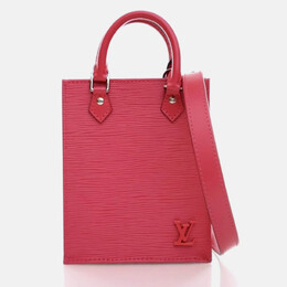 Louis Vuitton: Розовая сумка-шоппер  Épi