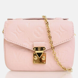 Louis Vuitton: Розовая сумка  Pochette