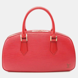 Louis Vuitton: Красная сумка на руку  Épi