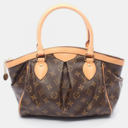 Louis Vuitton: Коричневая сумка-шоппер 