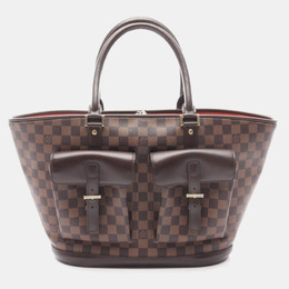 Louis Vuitton: Коричневая сумка-шоппер 