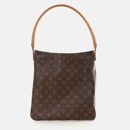 Louis Vuitton: Коричневая сумка  Looping