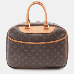 Louis Vuitton: Коричневая сумка  Deauville