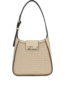 Karl Lagerfeld: Бежевая сумка  K/Signature