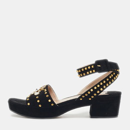 Miu Miu: Чёрные сандалии 