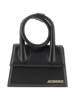 Jacquemus: Чёрная сумка-шоппер  Chiquito
