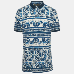 Dolce & Gabbana: Голубое поло  Majolica