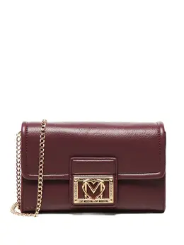 Love Moschino: Бордовая сумка 