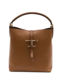 Tod's: Коричневая сумка-шоппер  T Timeless