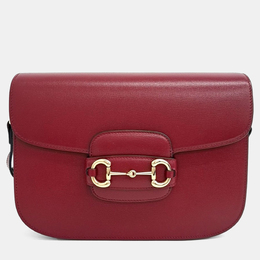 Gucci: Красная сумка  1955 Horsebit