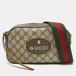 Gucci: Бежевая сумка  GG Supreme