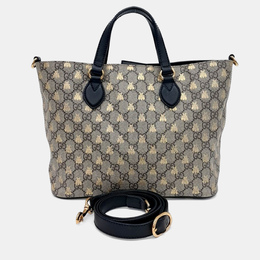 Gucci: Бежевая сумка-шоппер 