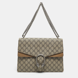 Gucci: Бежевая сумка  GG Supreme
