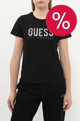 Guess: Хлопковая футболка 