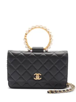 CHANEL Pre-Owned: Чёрная сумка 