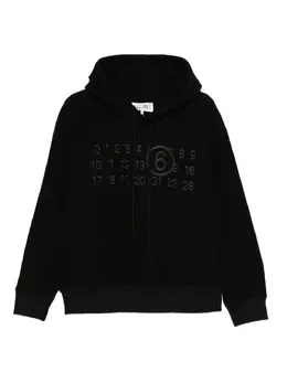 MM6 Maison Margiela: Чёрная толстовка 