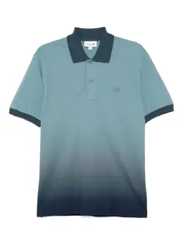 Lacoste: Голубое поло 