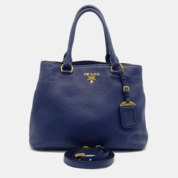 Prada: Голубая сумка-шоппер 