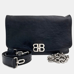 Balenciaga: Чёрная сумка  BB