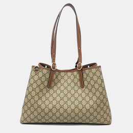 Gucci: Бежевая сумка  GG