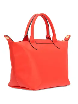 Longchamp: Красная сумка-шоппер 